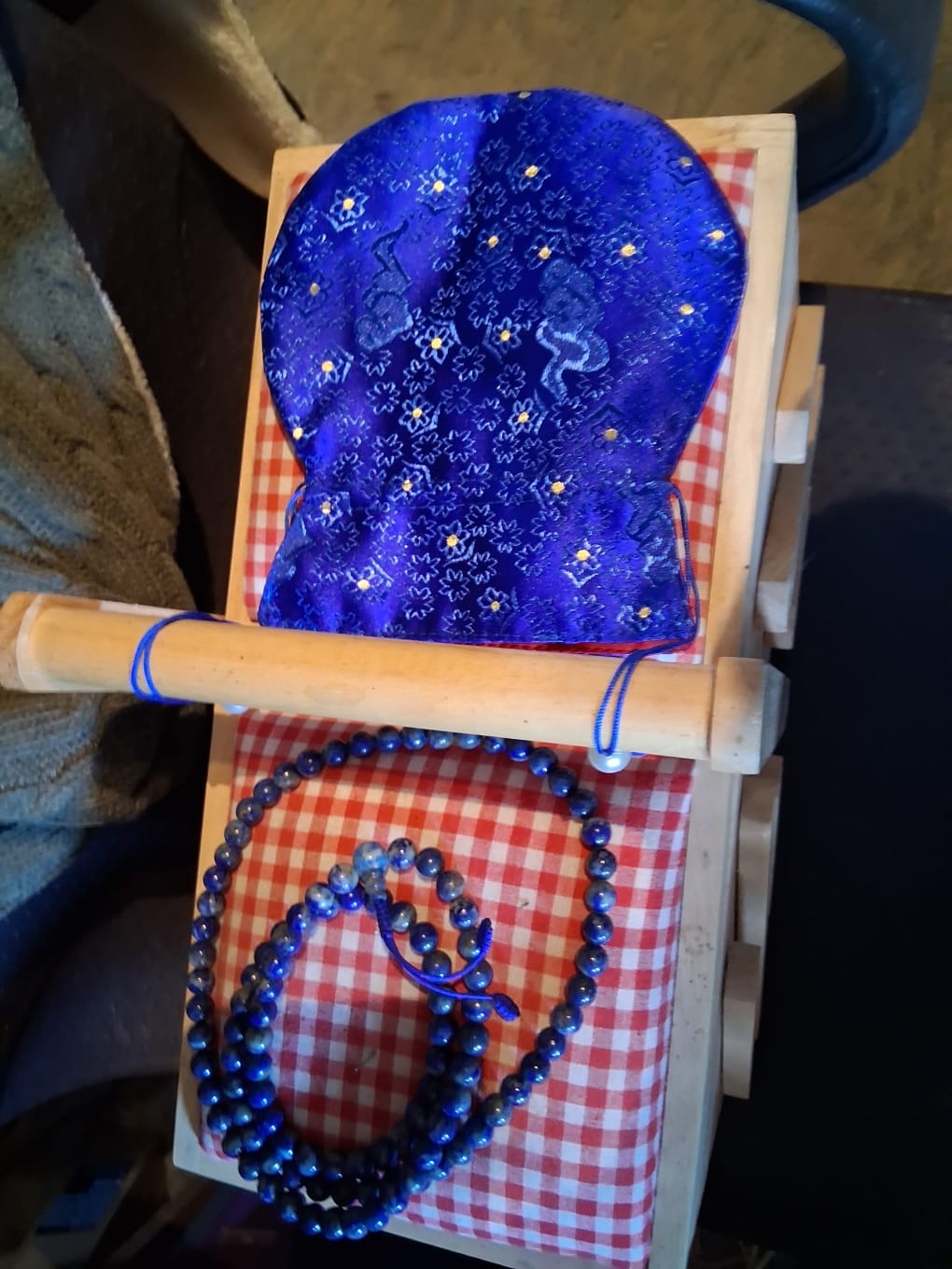 Customer photo review of Mala Lapis Lazuli