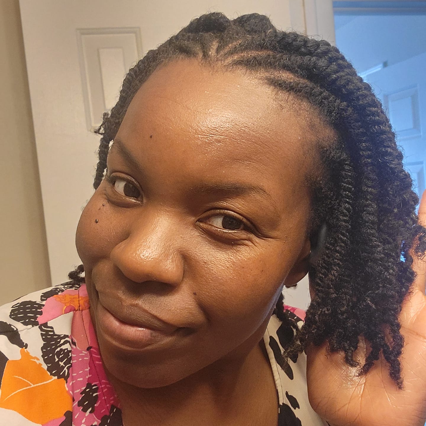Customer photo review of Low Porosity Deep Repair Hair Mask