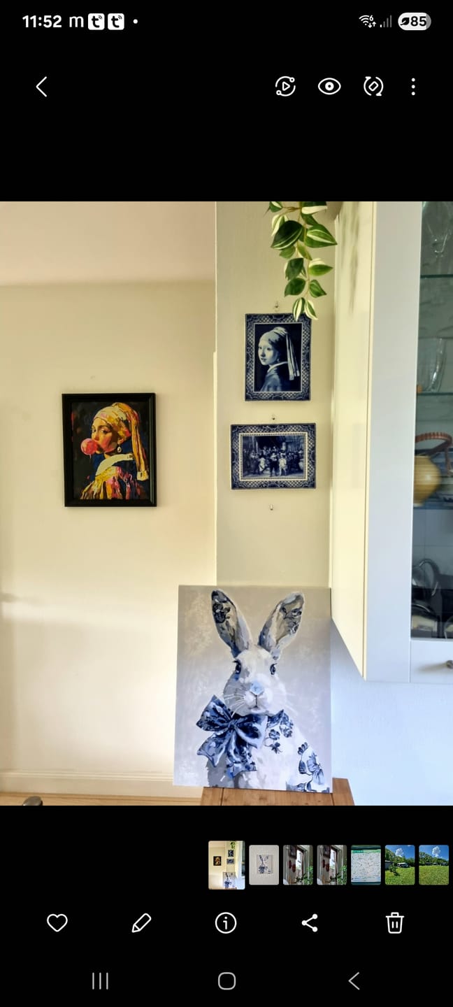Customer photo review of Delfts blauw konijn