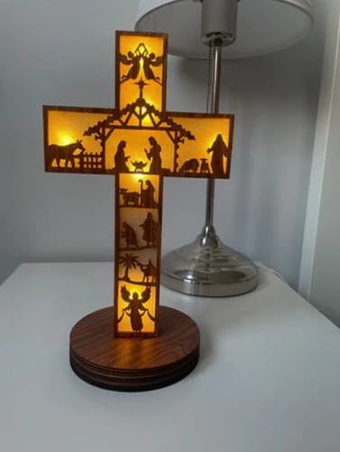 Customer photo review of Lámpara Cristiana Artesanal