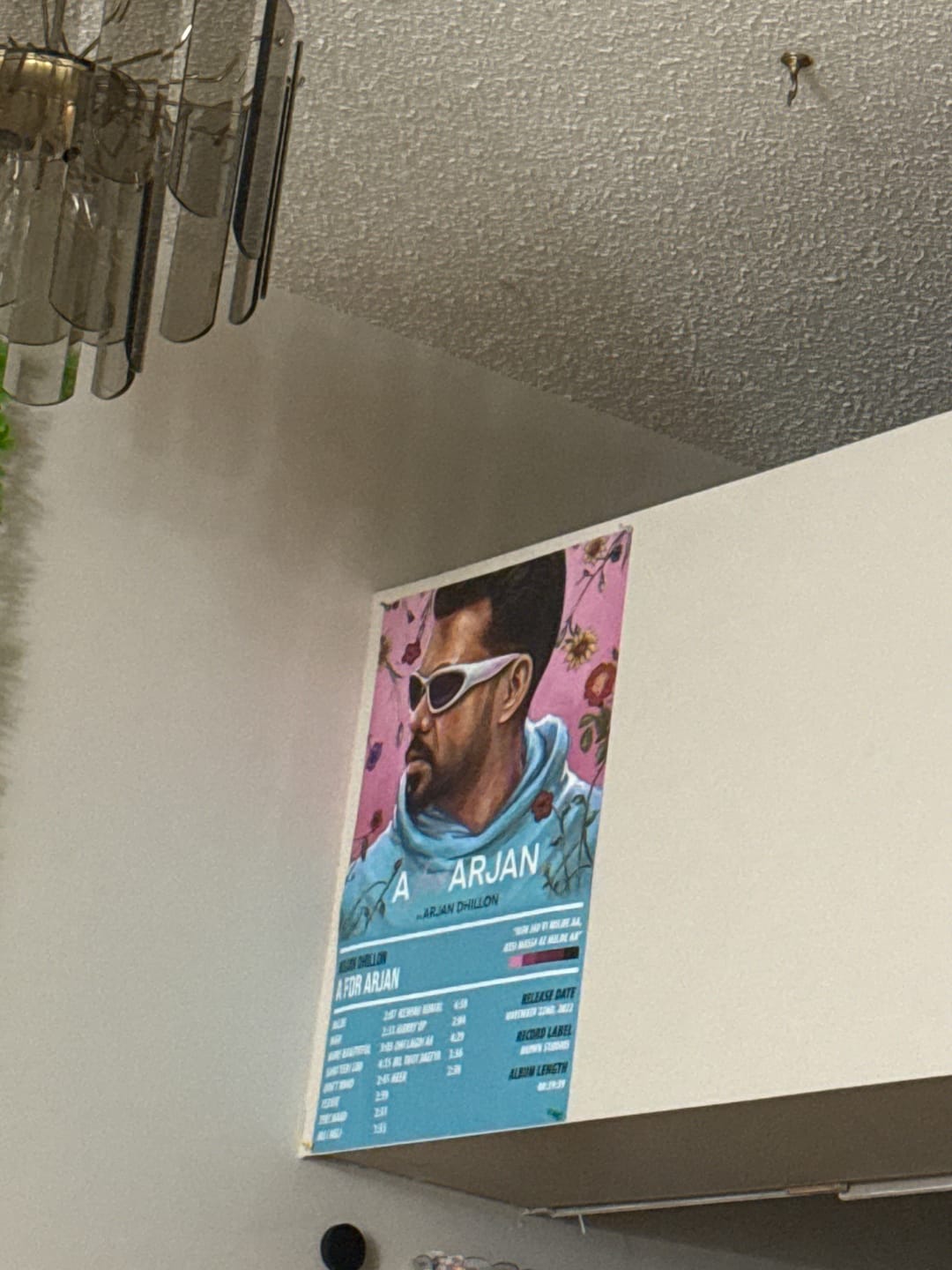 Customer photo review of Arjan Dhillon - A for Arjan | ALBUM POSTER