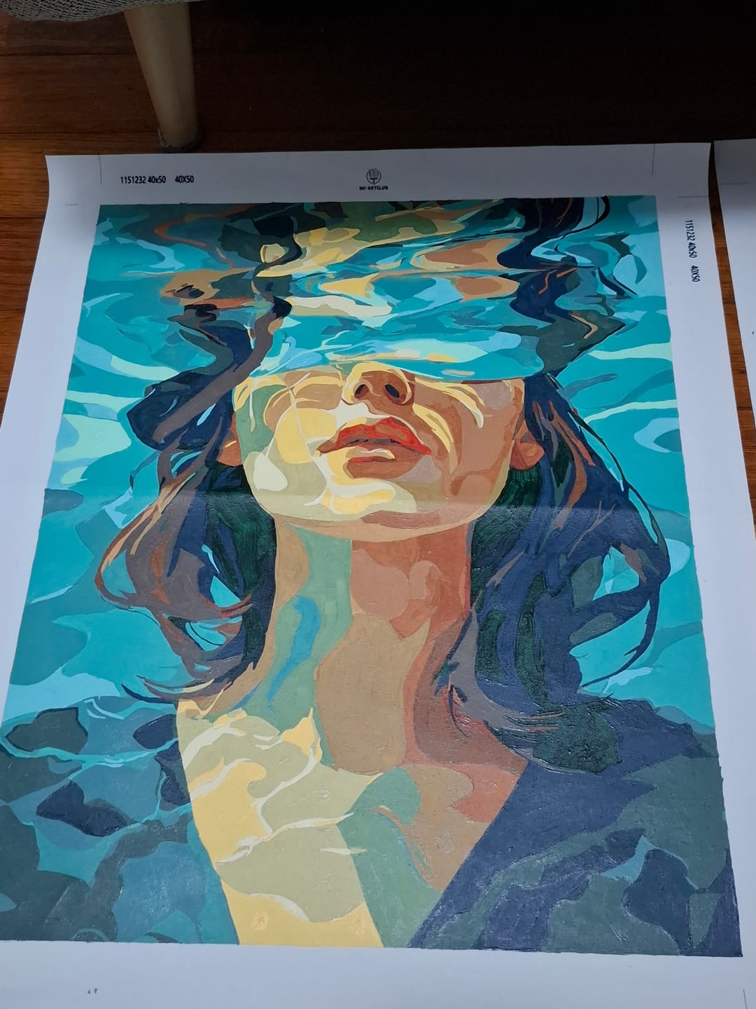 Customer photo review of Under | Paint by Number