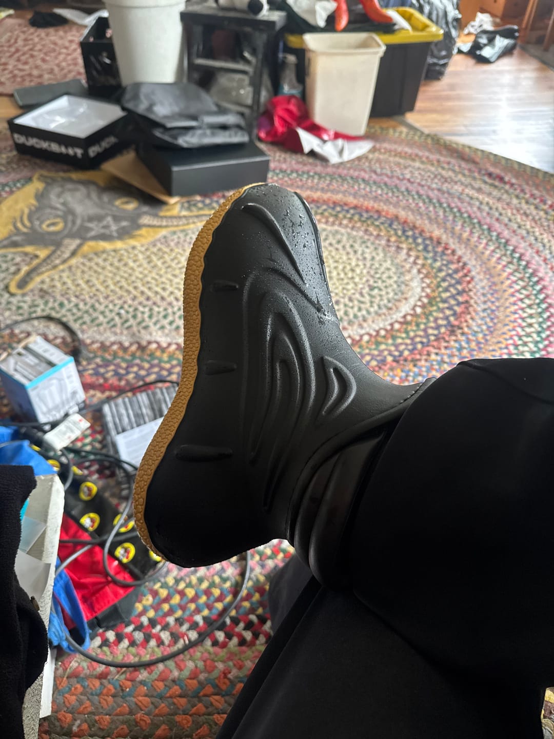 Customer photo review of DUCK BOOT - BLACK