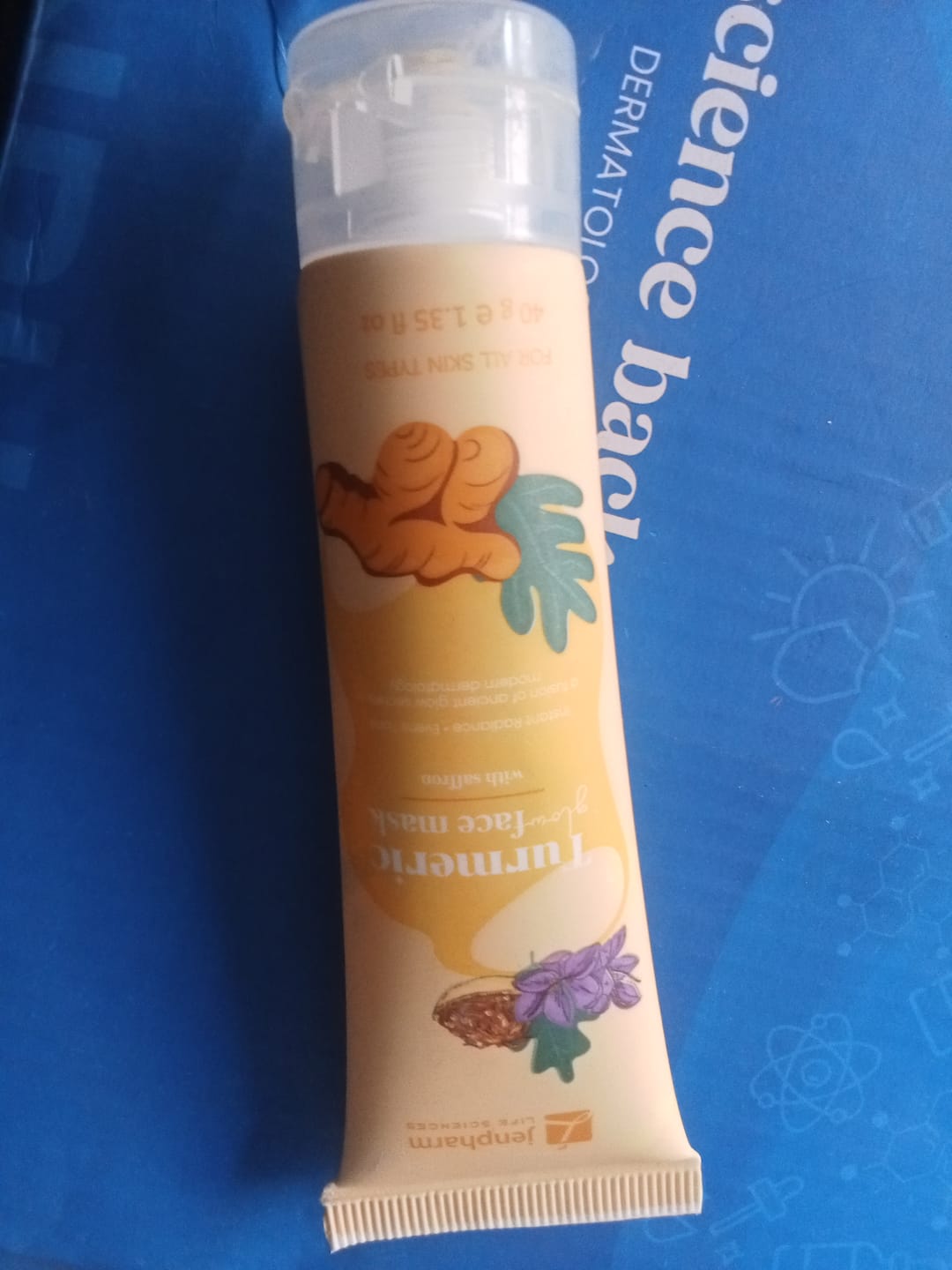 Customer photo review of Turmeric Glow Face Mask