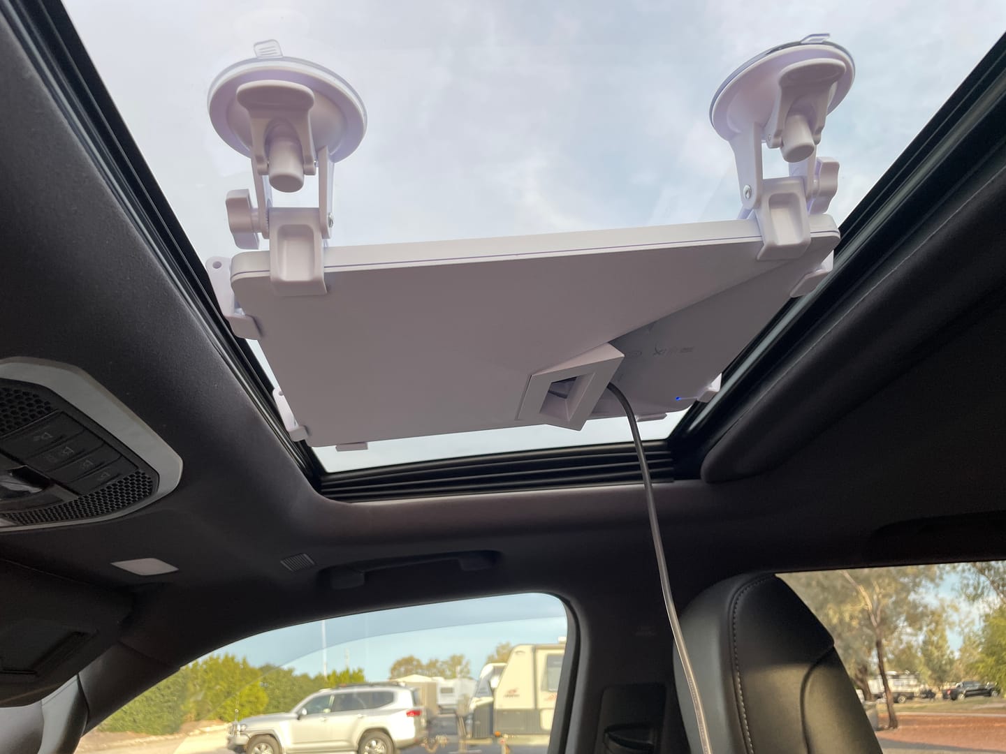 Customer photo review of Outcamp Suction Mount for Starlink Mini | Sunroof & Window | Australia