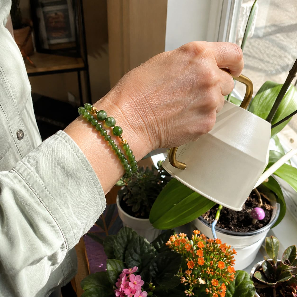 Customer photo review of The Evergreen Path Centered and Clear Jade for encourage prosperity