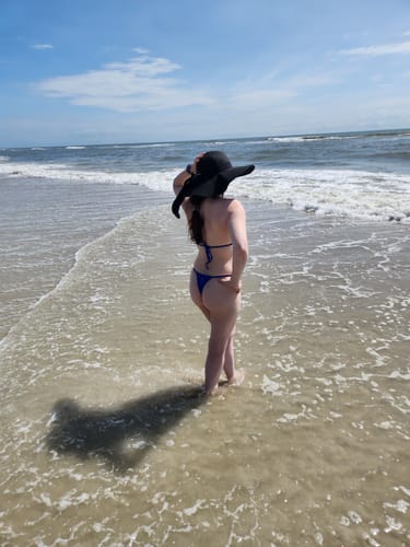 Customer photo review of 008 Micro Bikini Bottoms - Royal Blue
