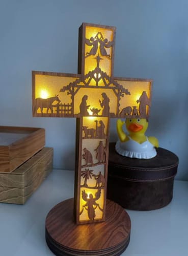 Customer photo review of Lámpara Cristiana Artesanal