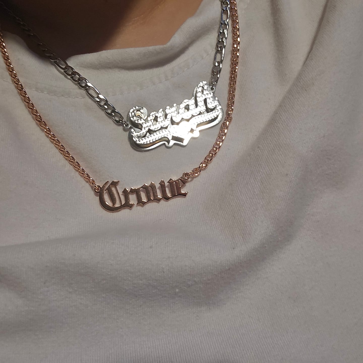 Customer photo review of Rose Pendant Necklace