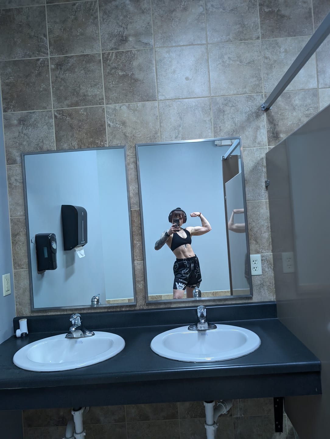 Customer photo review of Unconquerable Curse Performance Shorts