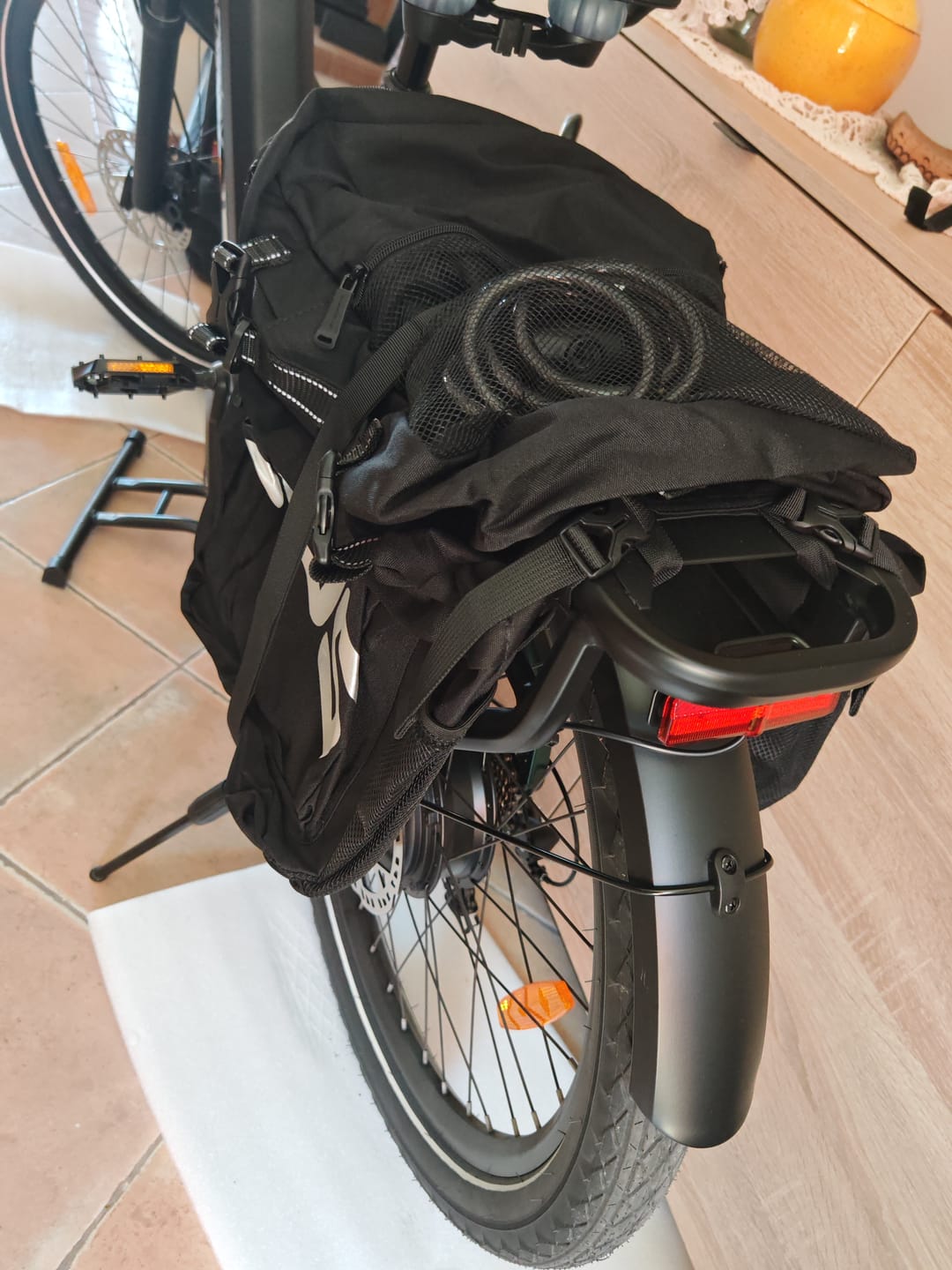 Customer photo review of 3-in-1 Rear Rack Bike Bag