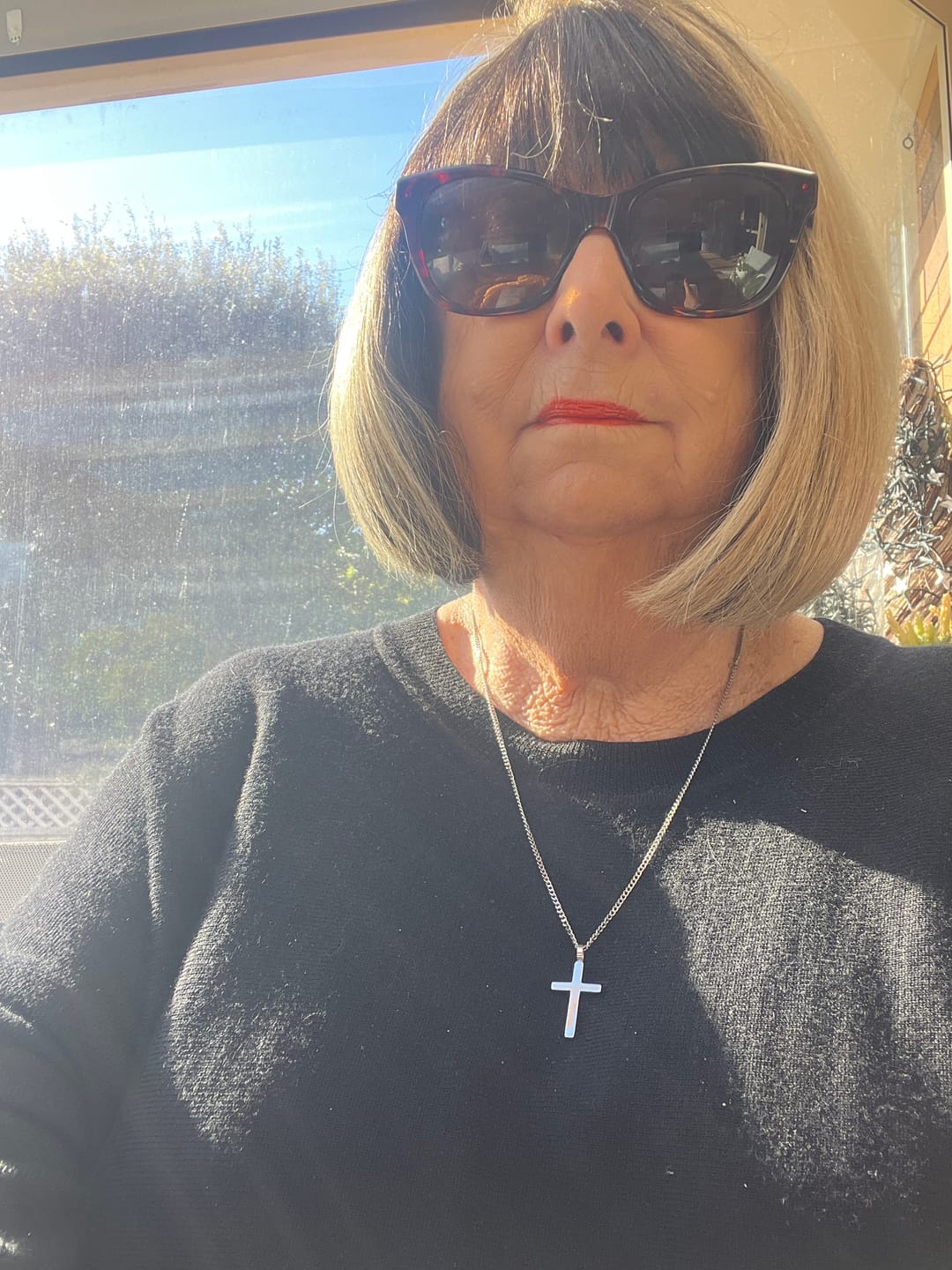 Customer photo review of Classic Cross & Curb Chain