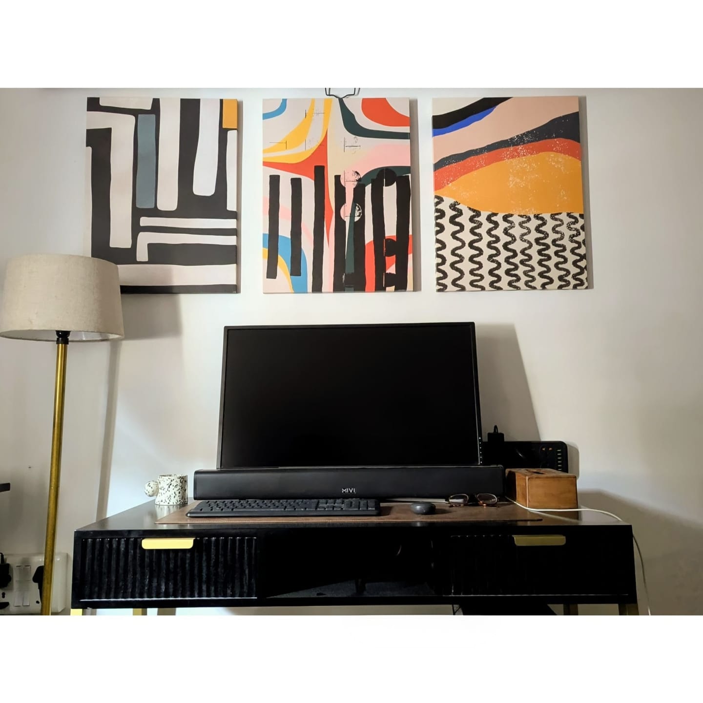 Customer photo review of Modern Mid Century Wall Art Print
