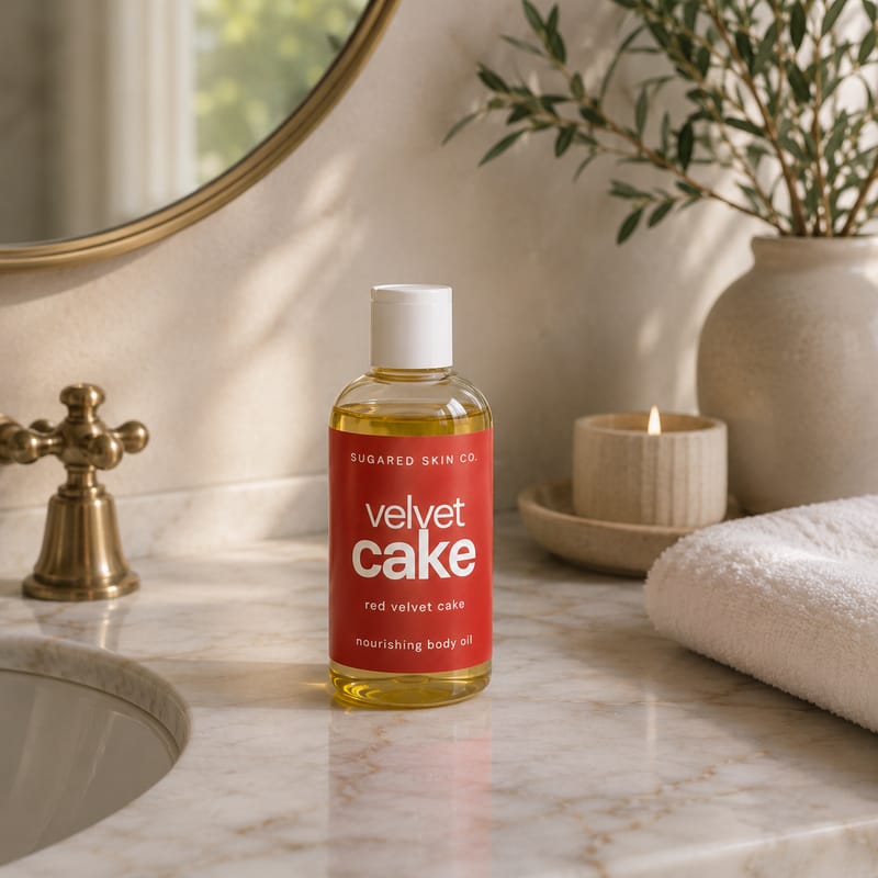 Customer photo review of Velvet Cake Body Oil