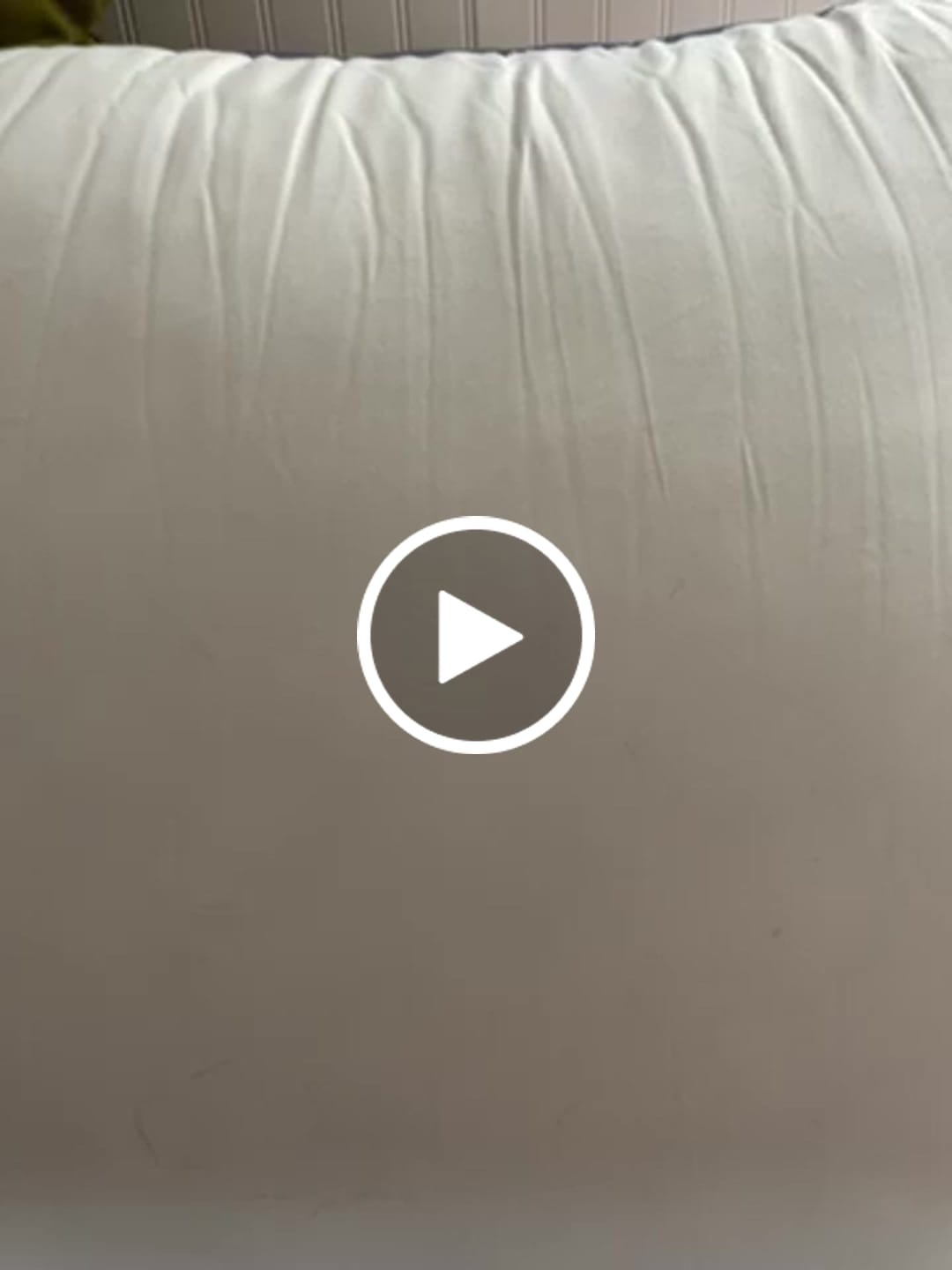 Customer video review of Waterproof & Stain-Resistant Hotel Pillow