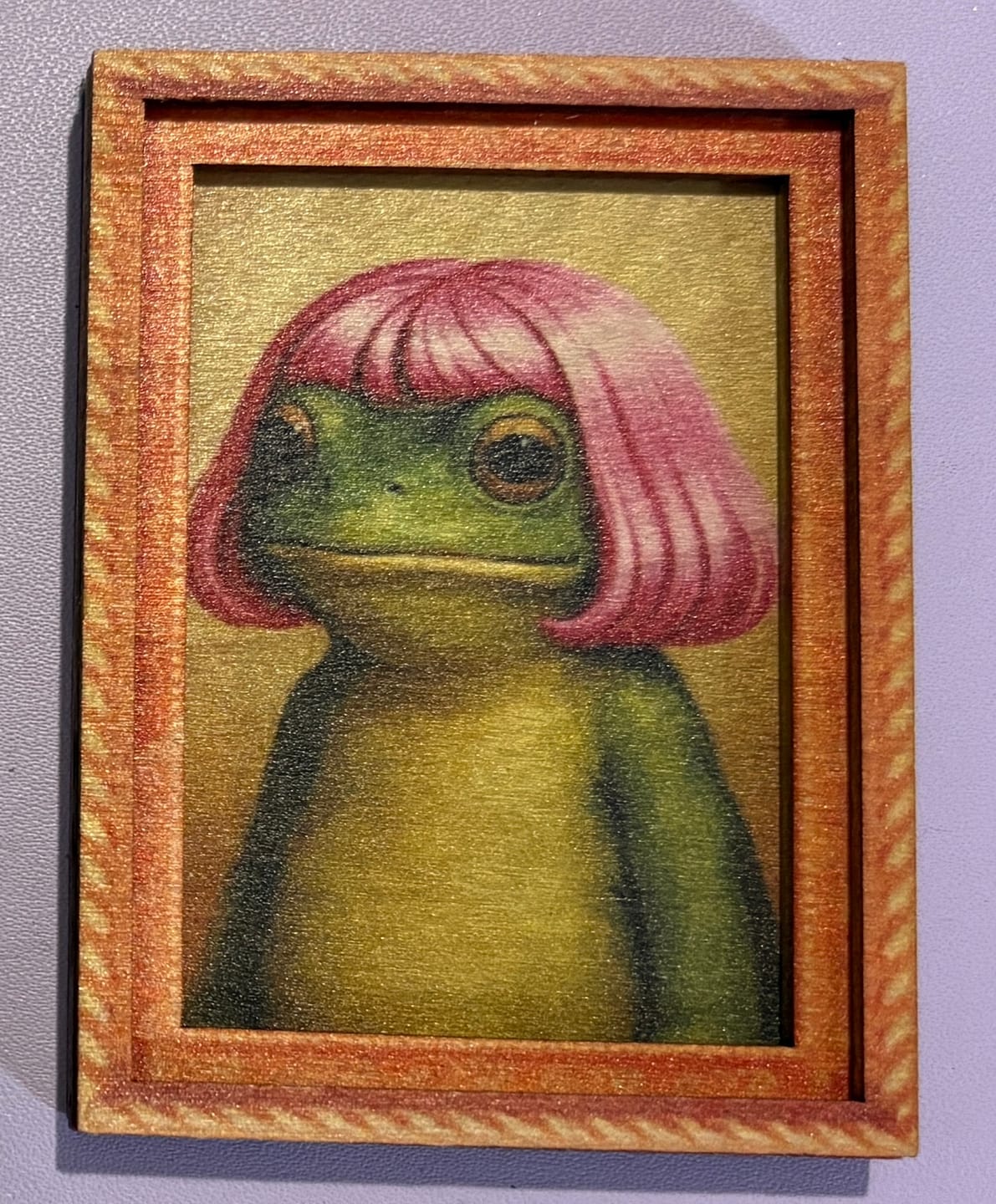 Customer photo review of Pink Bob Frog fridge magnet