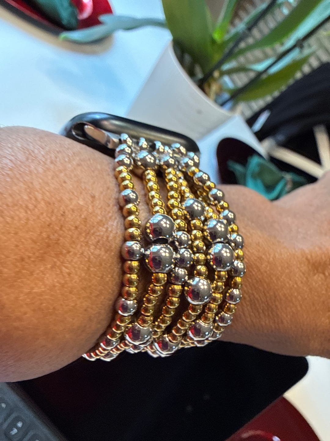 Customer photo review of Eternal Glow Stretch Apple Watch Strap