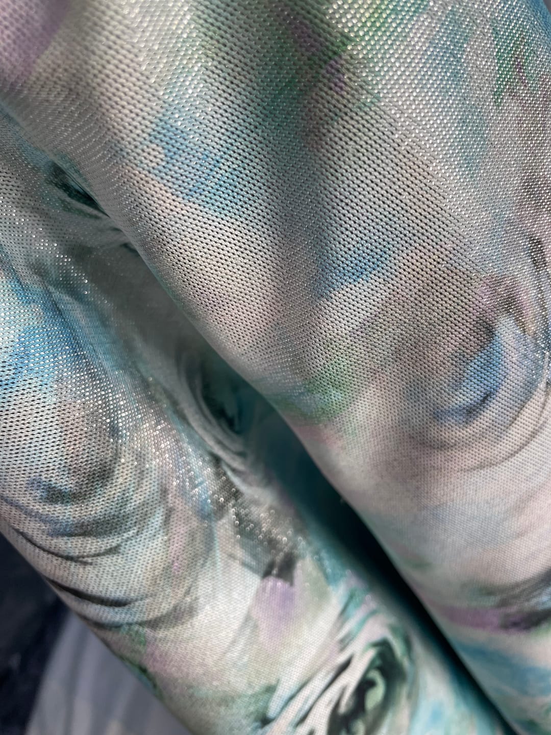 Customer photo review of Frozen Garden Polyester Fabric