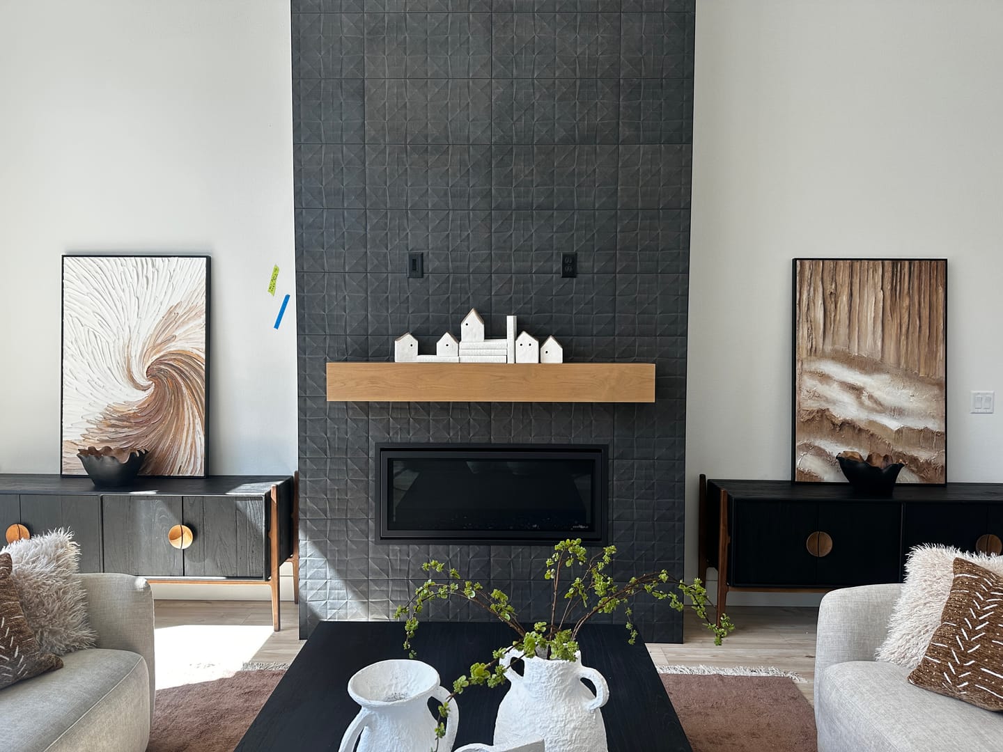 Customer photo review of Textured Earthy Strata | Sanded Whites