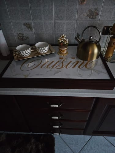 Customer photo review of Coprifornello in legno marmorizzato Cousine Made in Italy Varie misure