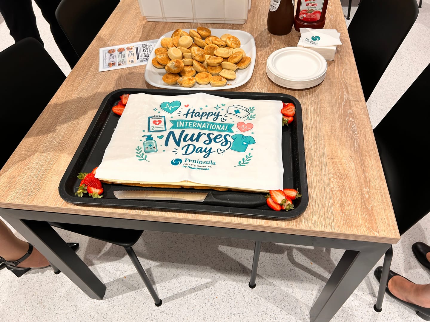 Customer photo review of A3 Rectangle Custom Edible Icing Image