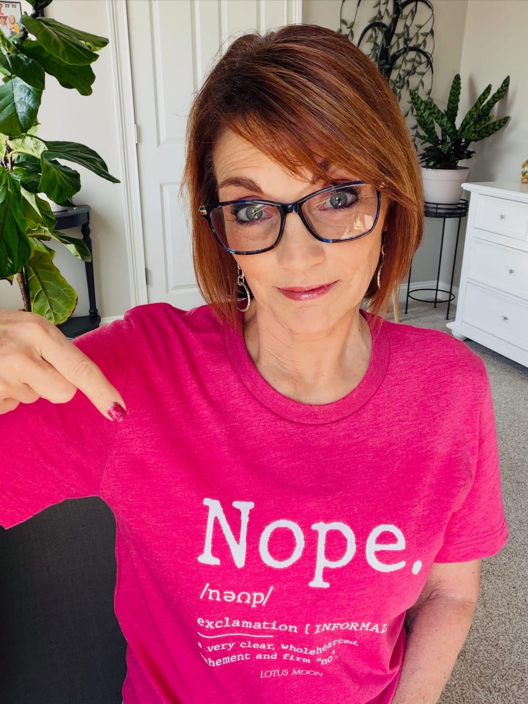 Customer photo review of Nope Definition Tee