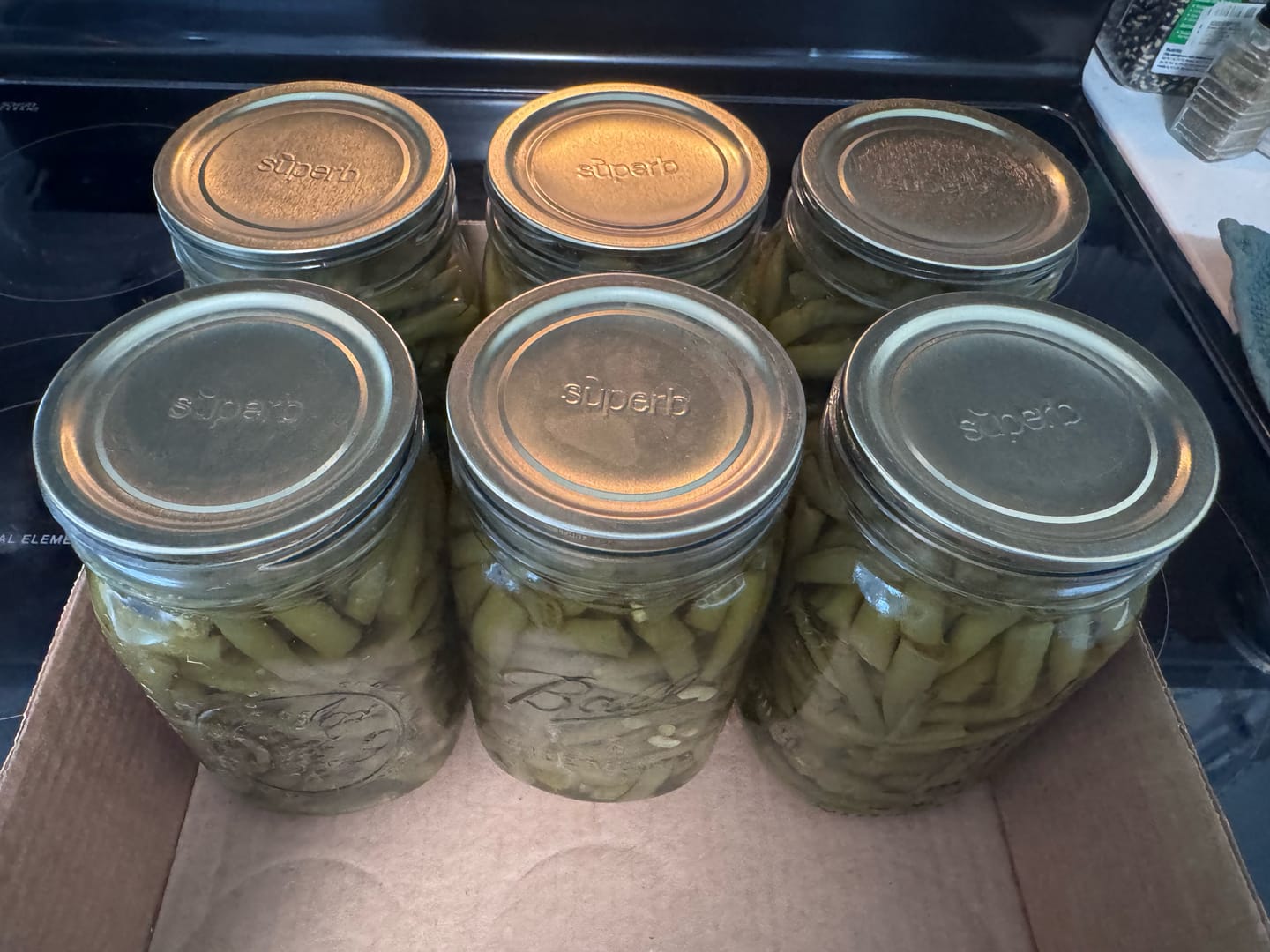 Customer photo review of Bulk Wide Mouth Canning Lids - 60 Pack