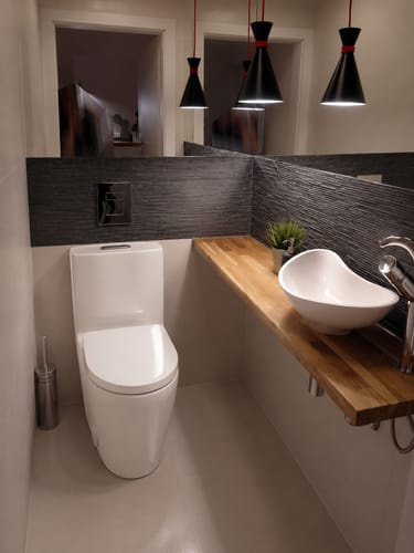 Customer photo review of Oland - Floor-Mounted Elongated Includes Seat Heating Installation Type Floor Mounted Smart Toilet