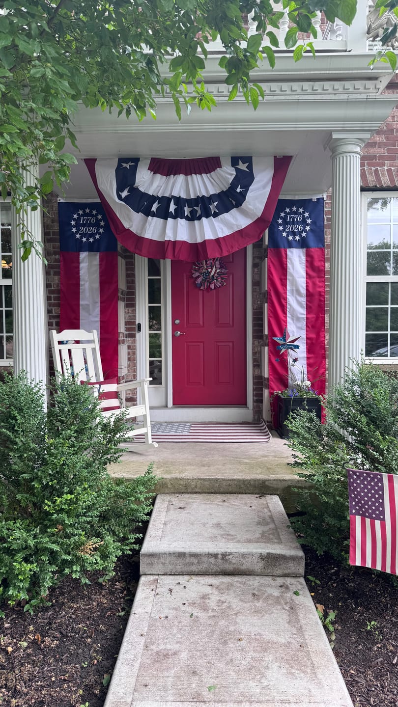 Customer photo review of NEW! Americana Pleated Fan with Stars