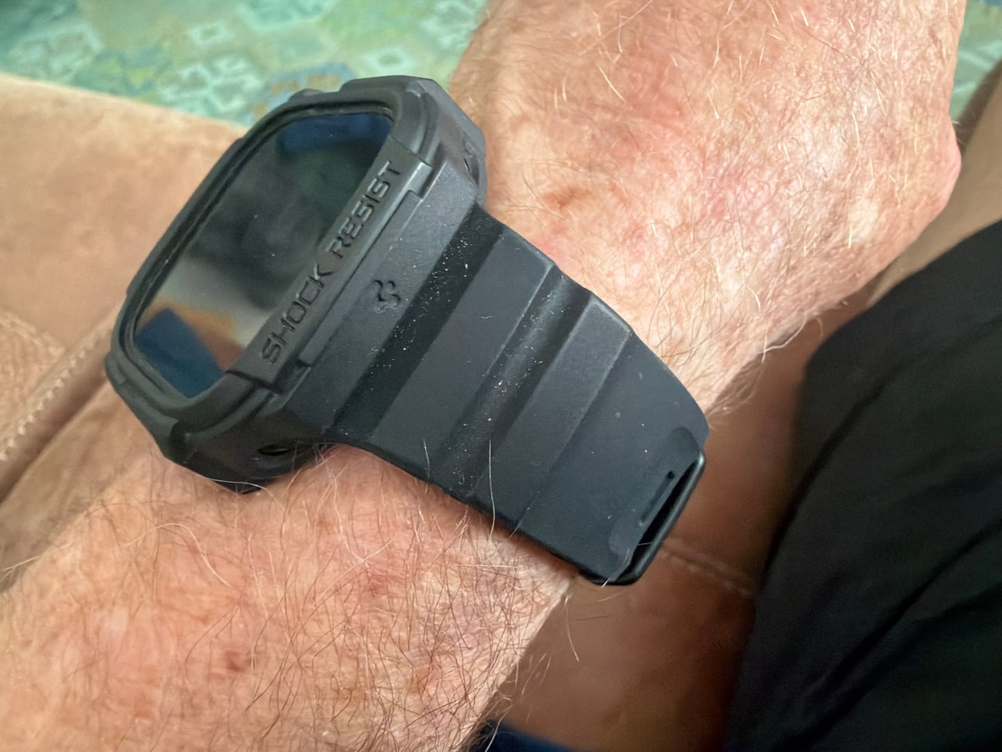 Customer photo review of Sport Soft Silicone and Titanium Buckle Strap for Apple Watch