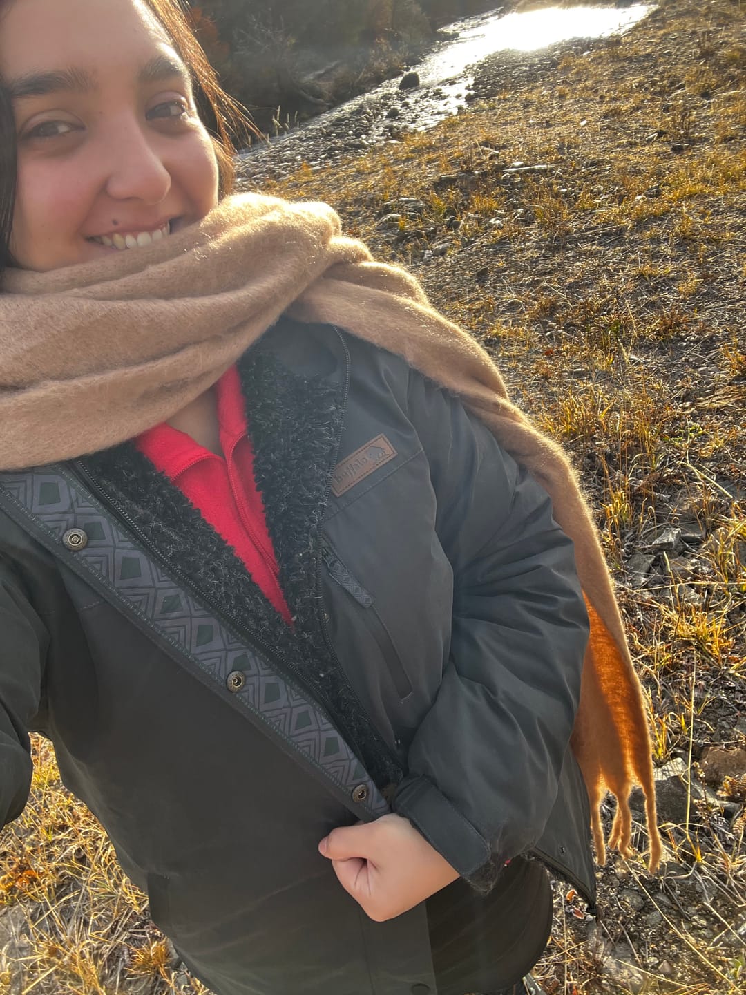 Customer photo review of Parka Impermeable Reversible Camaleon Mujer