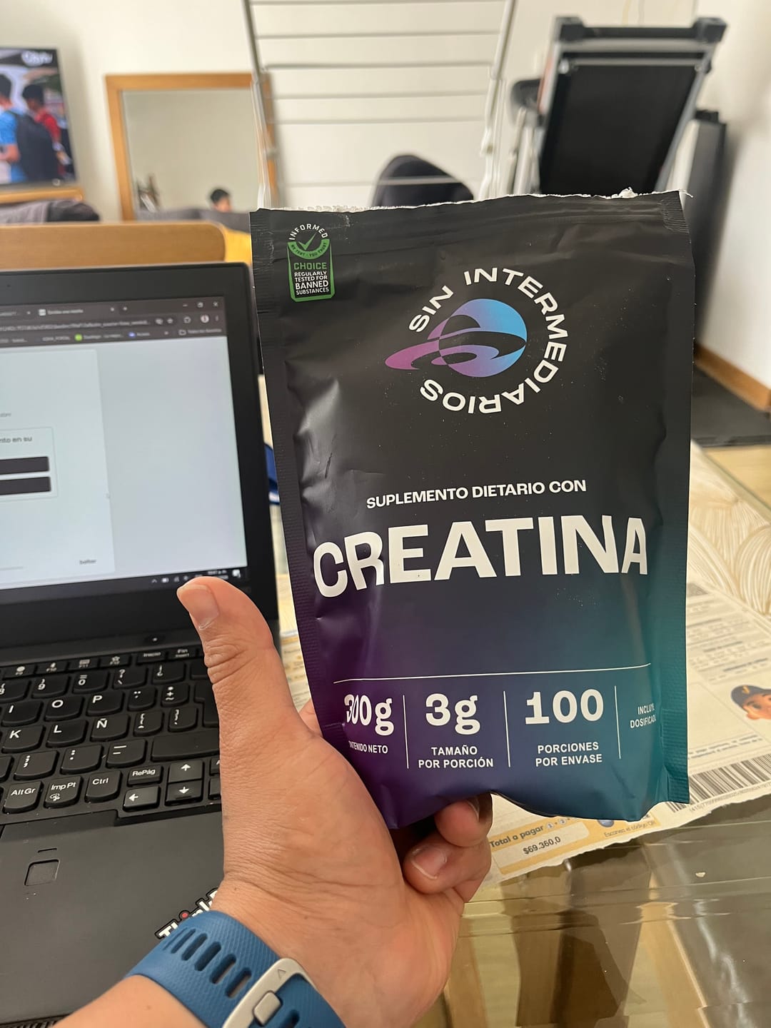 Customer photo review of Creatina Monohidrato