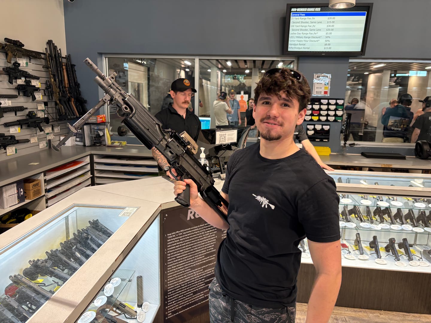 Customer photo review of Machine Gunner Tee