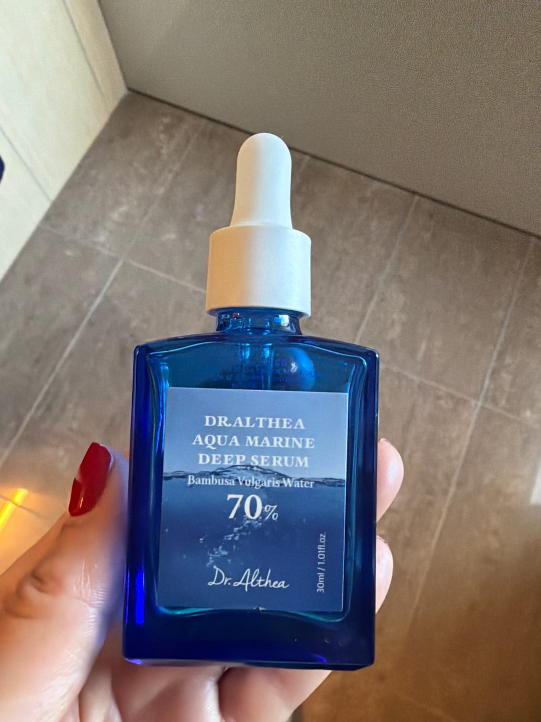 Customer photo review of Dziļi mitrinošs atjaunojošs serums Dr. Althea Aqua Marine Deep Serum