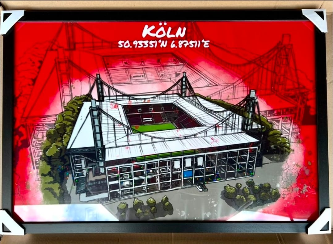 Customer photo review of Stadion Poster Köln Art Print