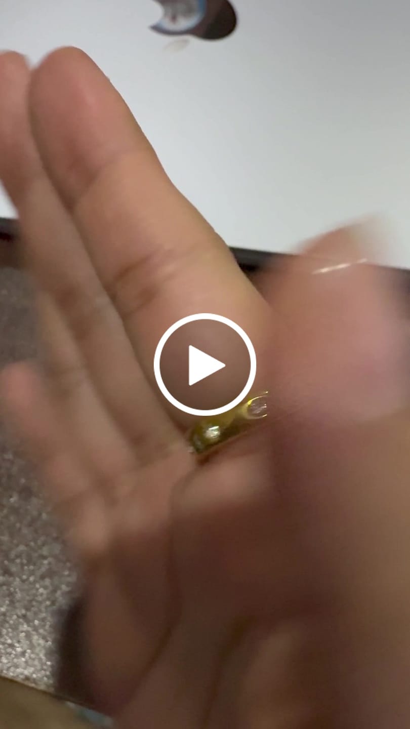 Customer video review of Diamond Studded Ring
