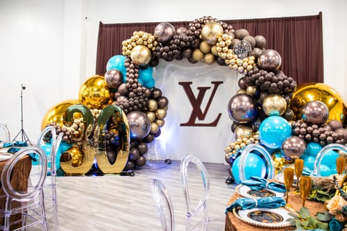 Customer photo review of Golden Color Inflatable Mirror Ball Reusable Big Bubble Balloon