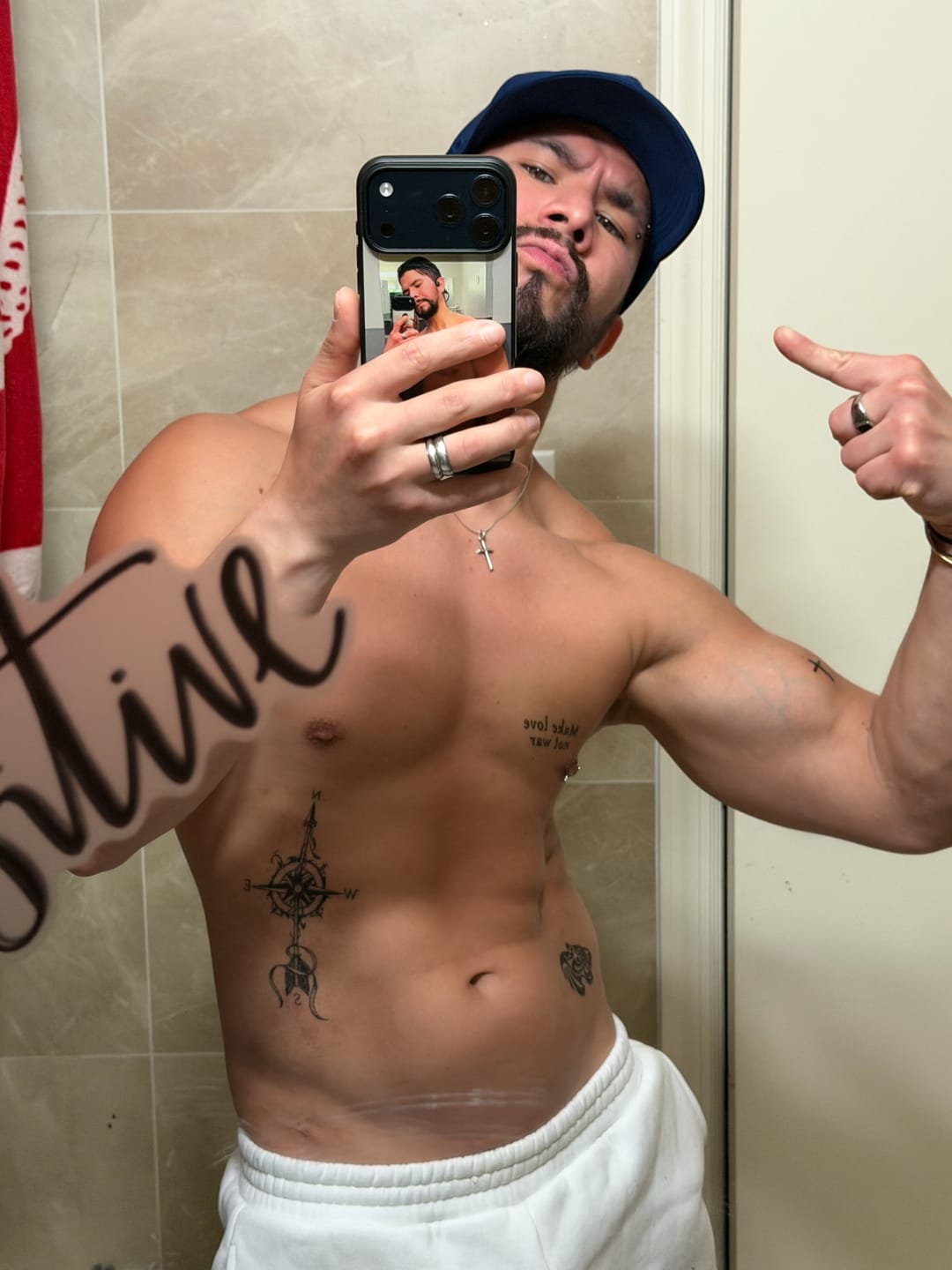 Customer photo review of Compass Tattoo
