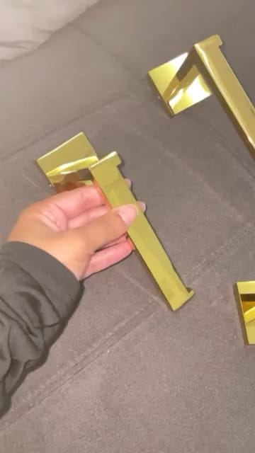 Customer photo review of Porta Toalha Rosto Para Banheiro 26cm Aço Inoxidável