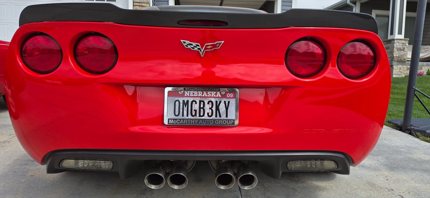 Customer photo review of Corvette C6 ZR1 Extended Rear Trunk Spoiler