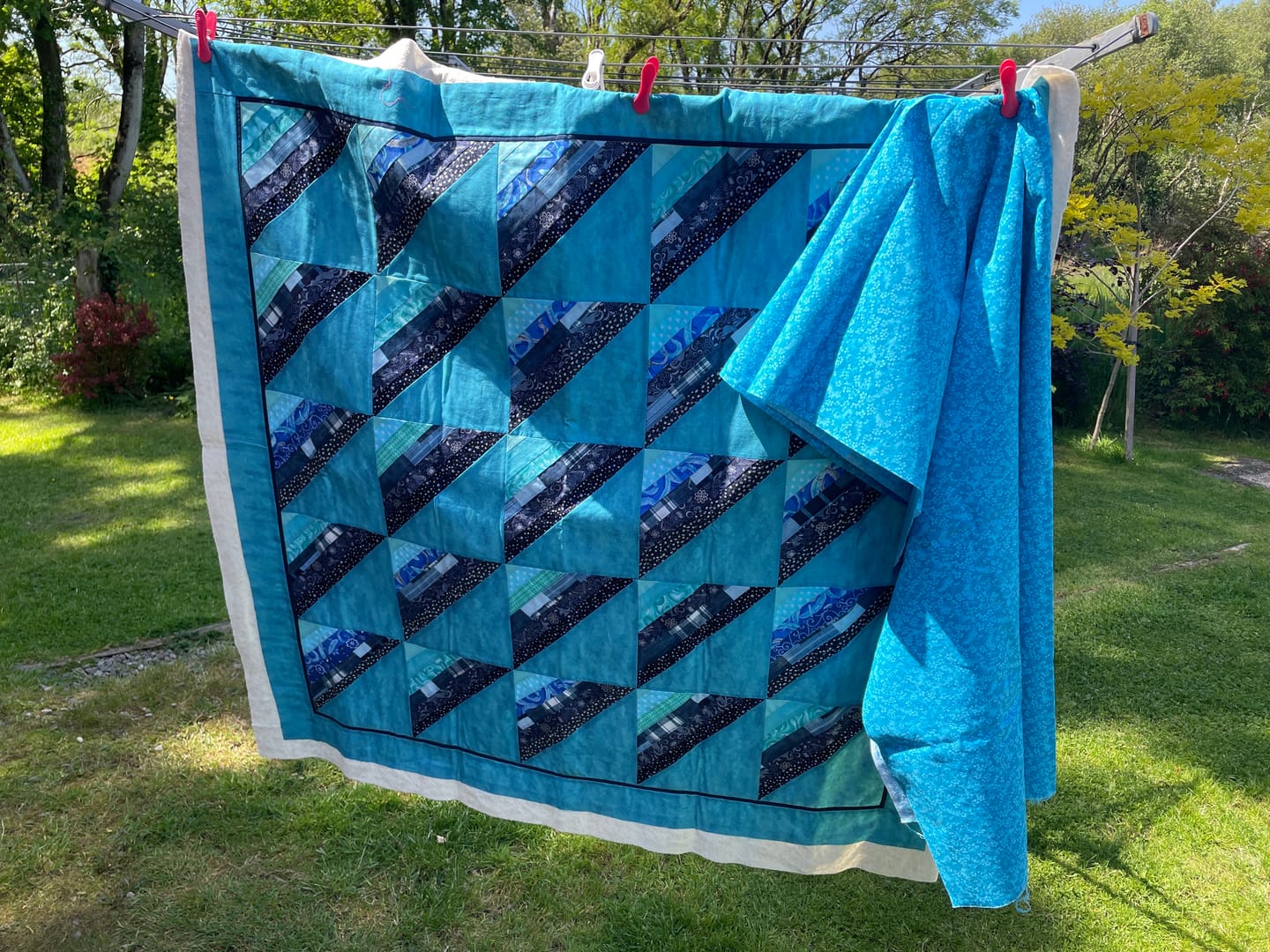 Customer photo review of Mini Oriental Flowers Craft Cotton Blender Fabric - John Louden