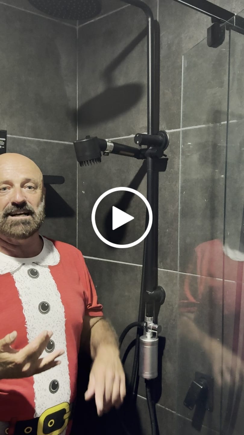 Customer video review of InFlow Shower Pod