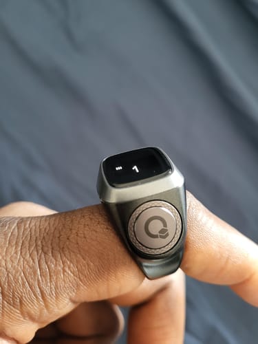 Customer photo review of Iqibla Smart Tasbih bead Tally Counter for Muslims Zikr Ring Digital Tasbeeh 5 Prayer Time Vibration Reminder Waterproof
