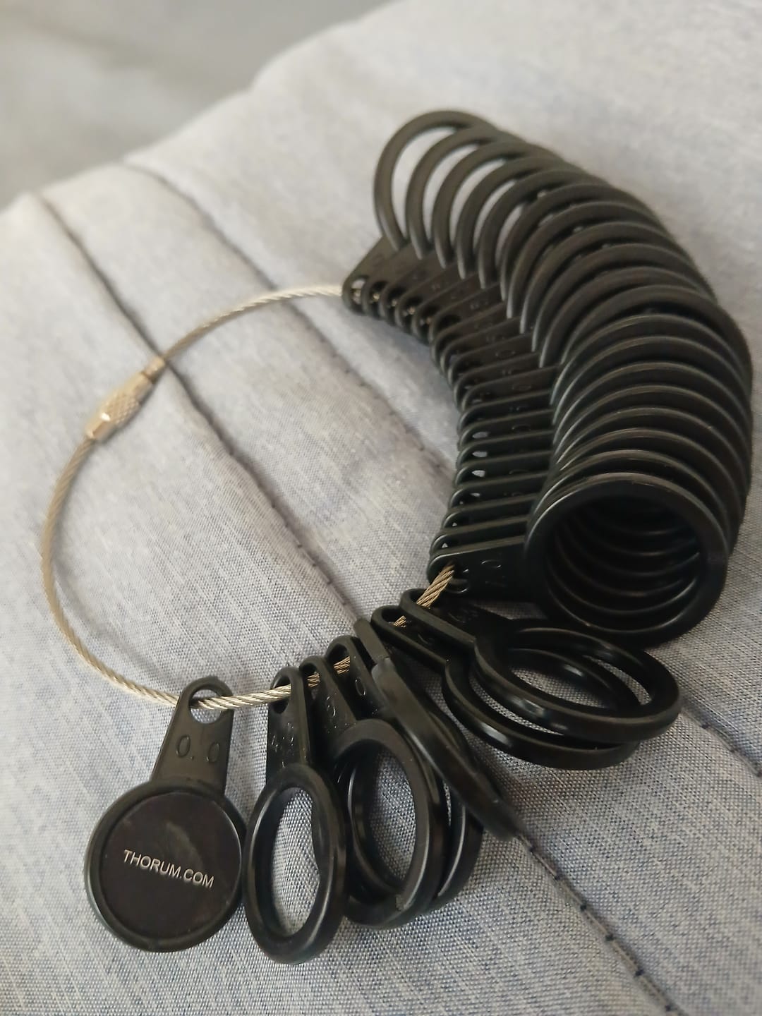 Customer photo review of Thorum Ring Sizer