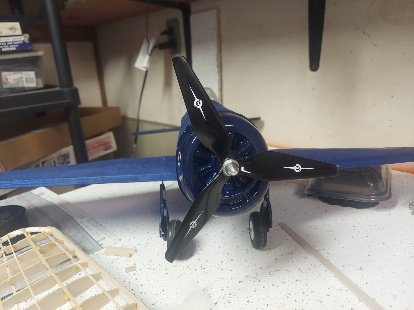 Customer photo review of 3MR Series - 3-Blade 8x4.1 Propeller (CW) Rev./Pusher Black