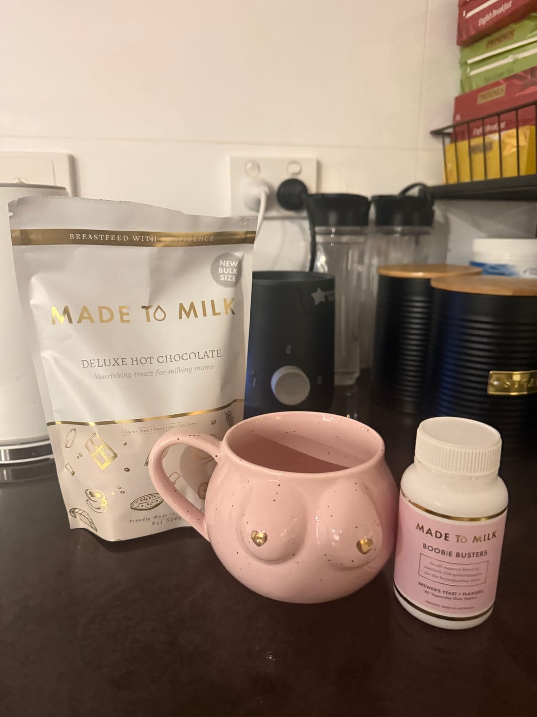 Customer photo review of Deluxe Lactation Hot Chocolate - GF, DF & SF