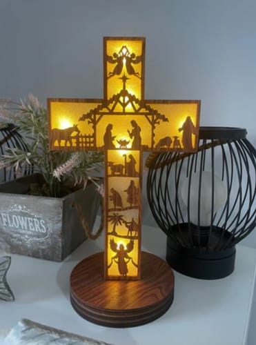 Customer photo review of Lámpara Cristiana Artesanal