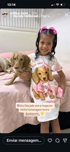 Customer photo review of Vestido em Molecotton 93598 Infanti Infantil Menina
