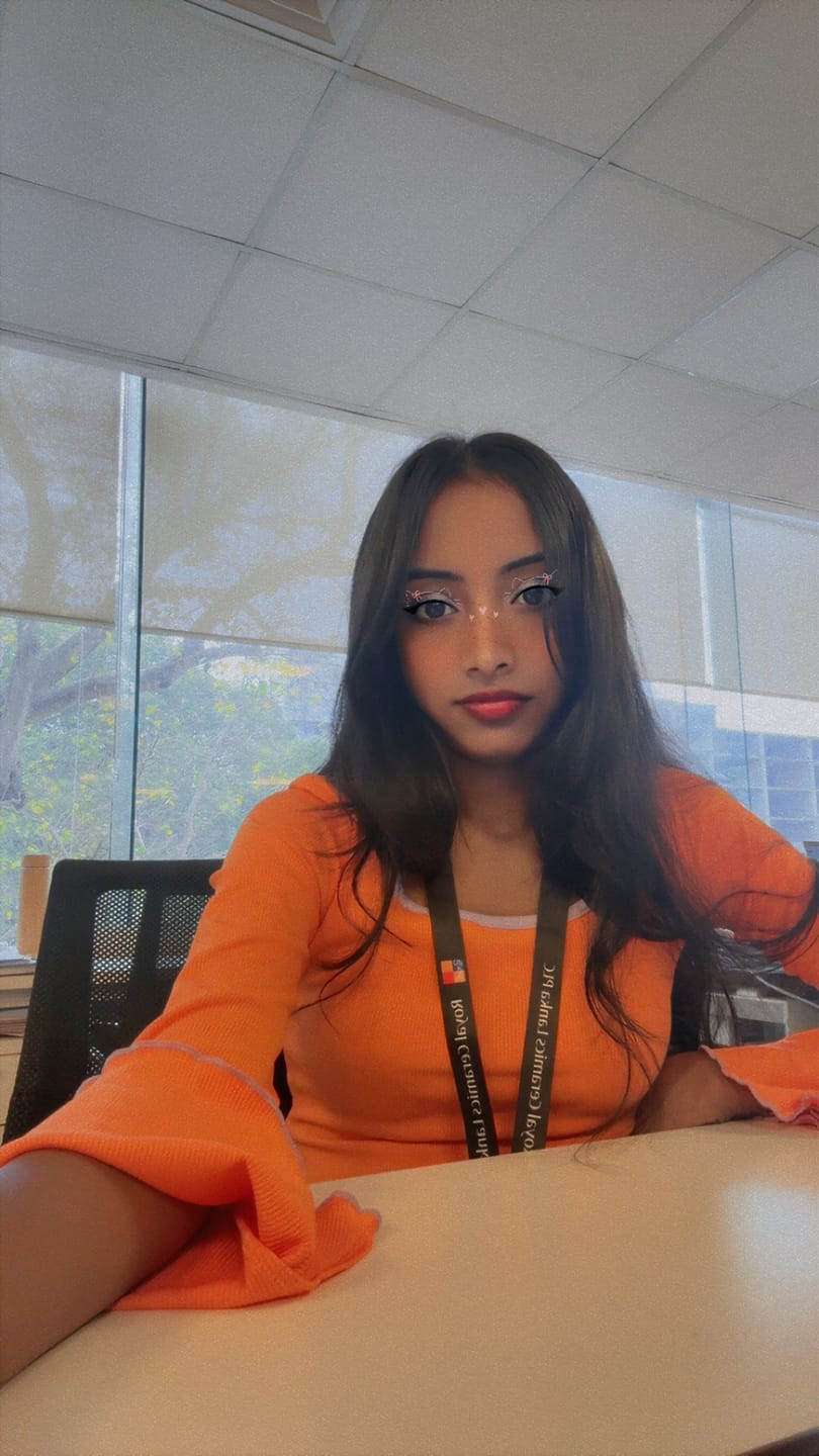 Customer photo review of Orange Sorbet Crop Top