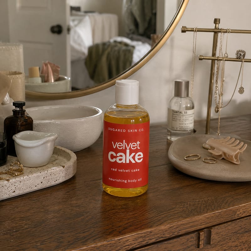 Customer photo review of Velvet Cake Body Oil